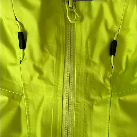 Helly Hansen Men’s Vibrant Lime Hooded Jacket size Large - Picture 8 of 10